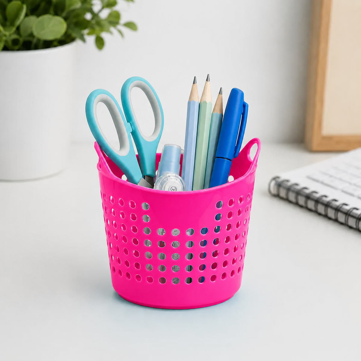 Canastita Plastica Souvenir Sorpresitas Multiuso X 10 Un Rosa