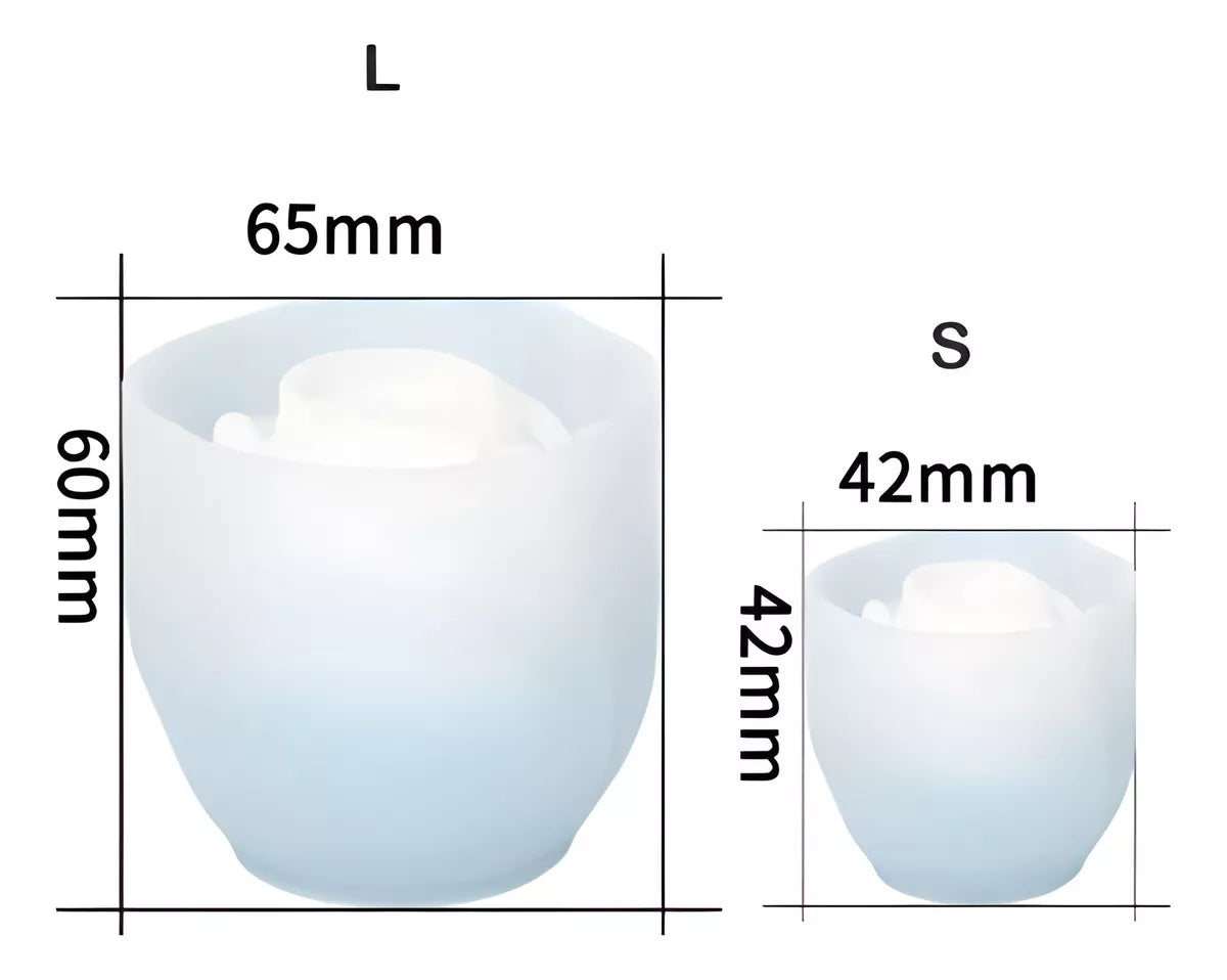 Set de molde de silicona para hacer velas forma rosa Pack x2 unidades