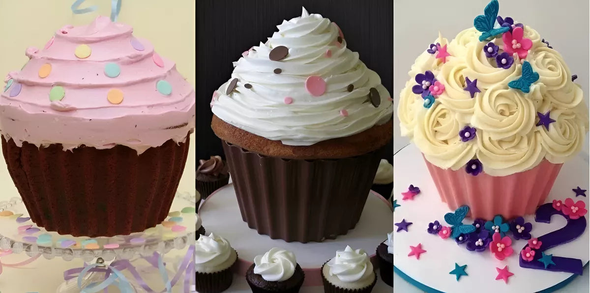 Molde De Silicona Cupcake Gigante Muffins Tortas Individual
