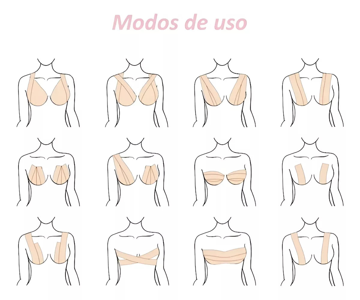 cinta Levanta Y Sujeta Busto 5mt Escote Perfecto