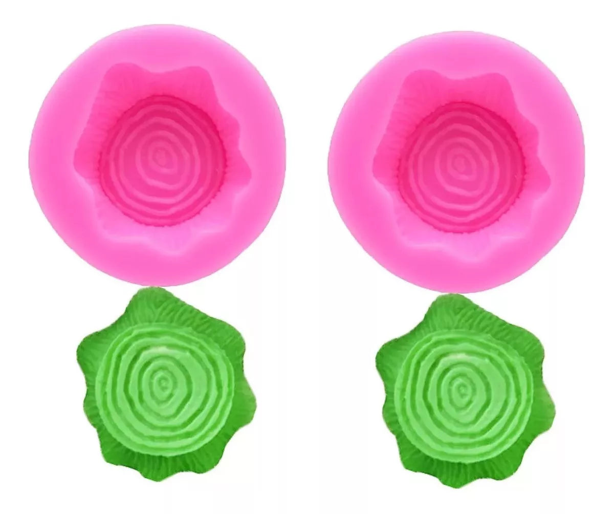 Molde De Silicona Tronco Arbol Corteza Reposteria Grande X2u R-019