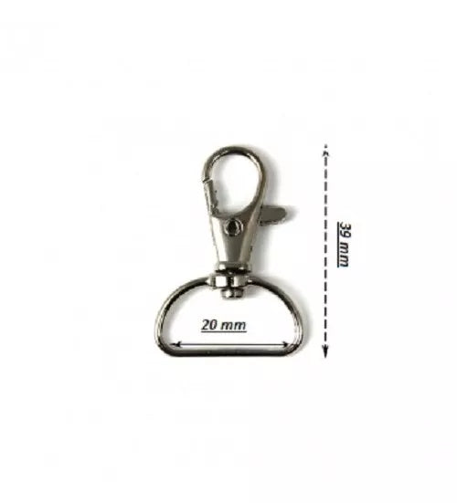 Mosqueton Llaveros 39mm Pack X 500 Unidades