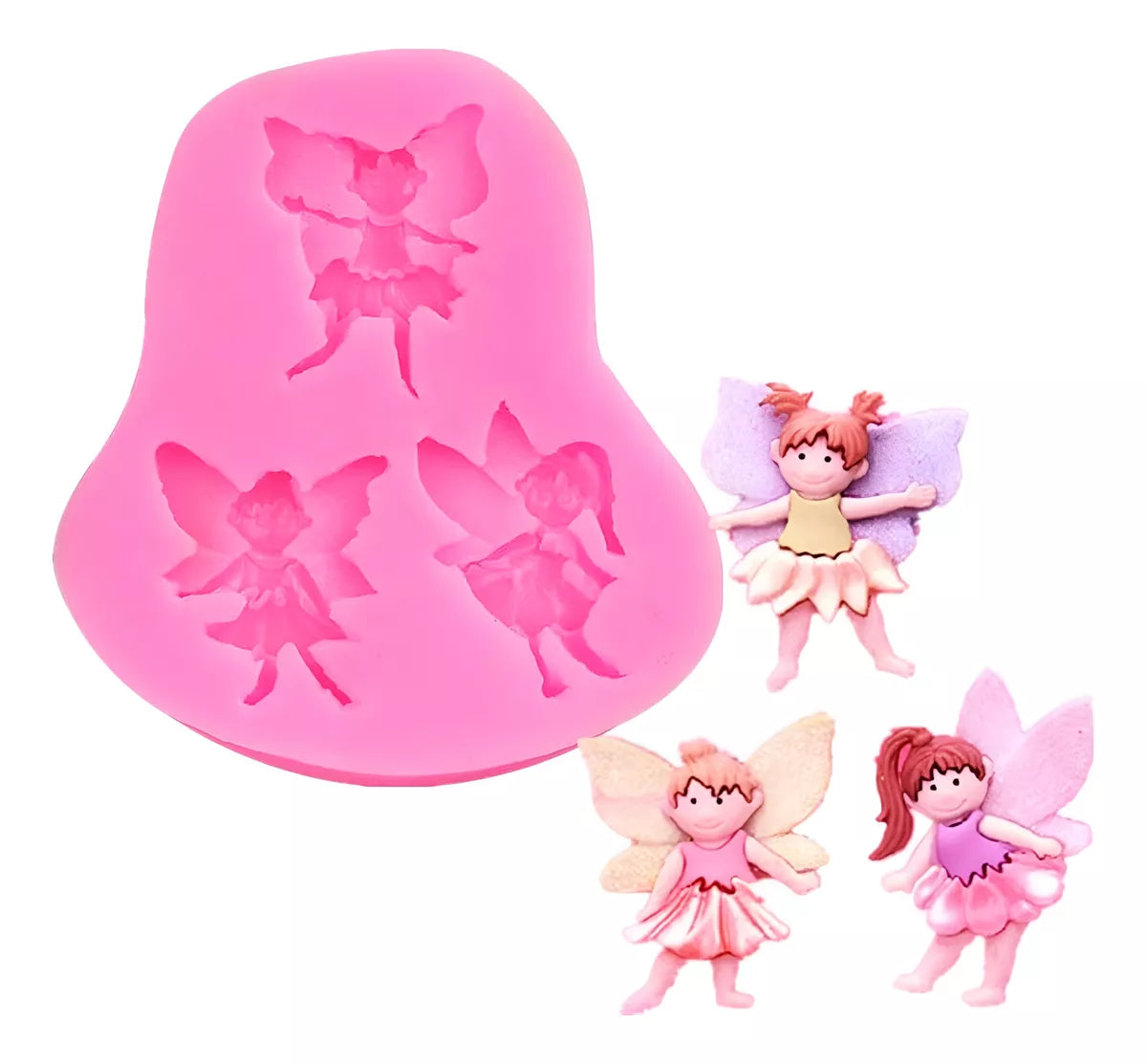 Molde De Silicona Angel o 3 hadas