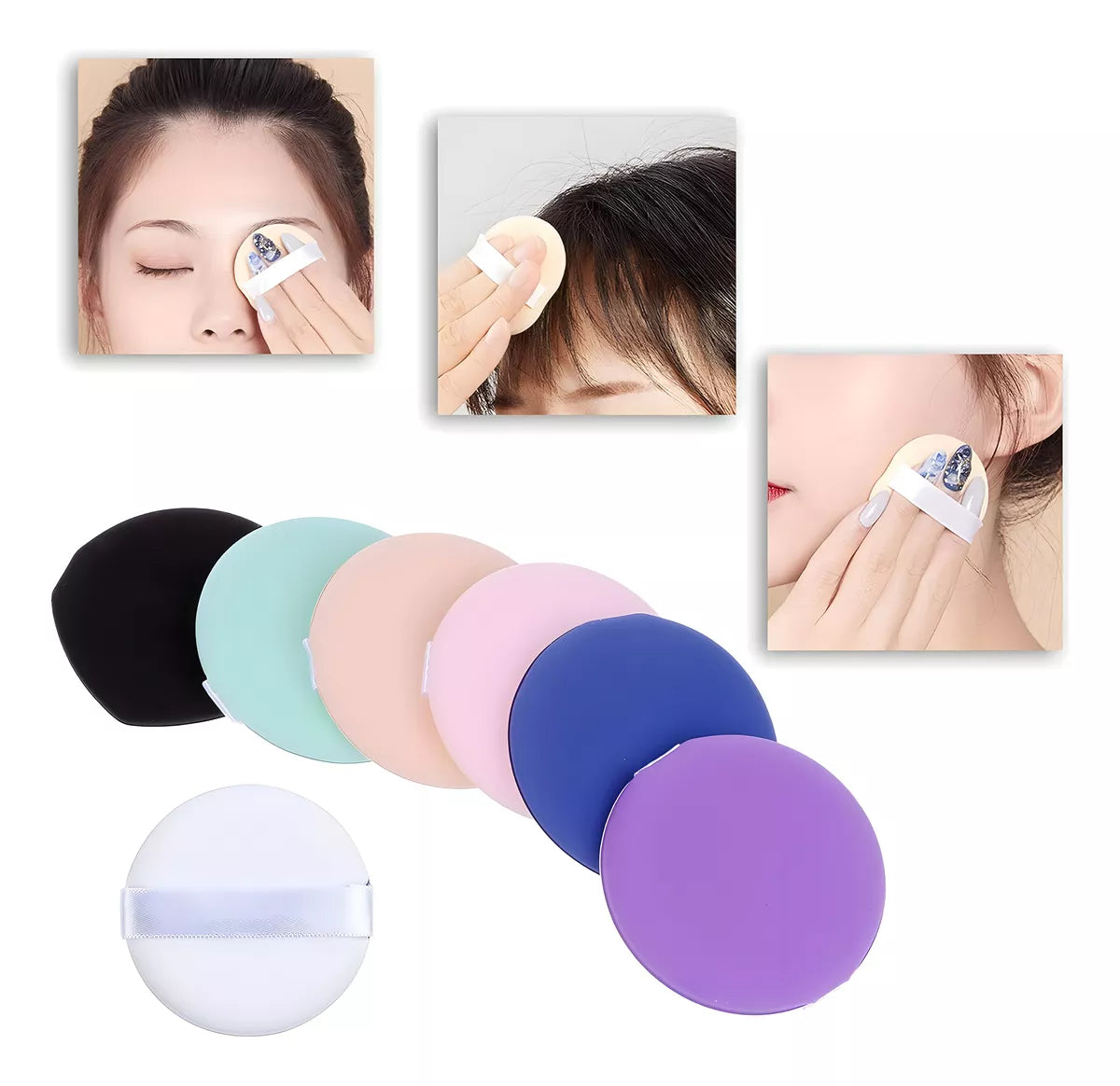 Set X5 Almohadilla Esponja Desmaquillante Reutilizable