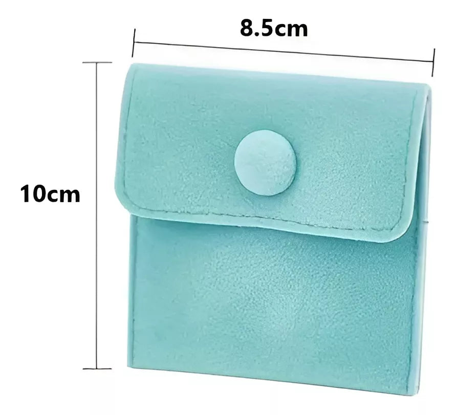 Bolsita Estuche Terciopelo Alhajas Joyeria Souvenir X10un turquesa