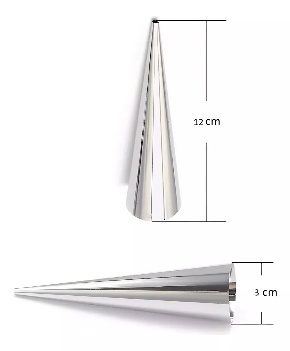 6 Moldes Para Cañones Cannoli Conos Helados Repostería