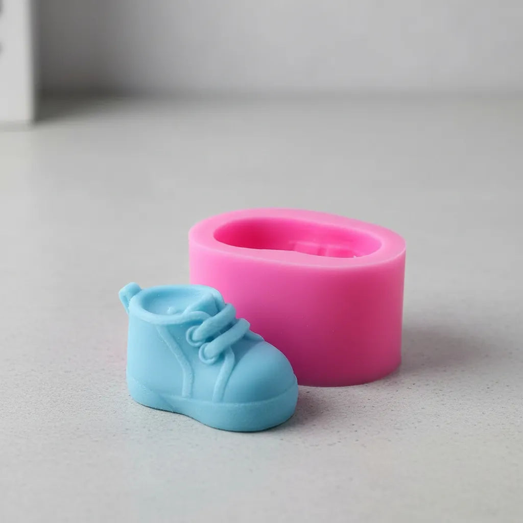 Molde De Silicona Zapato Zapatito Bebe Babyshower Souvenir R-014
