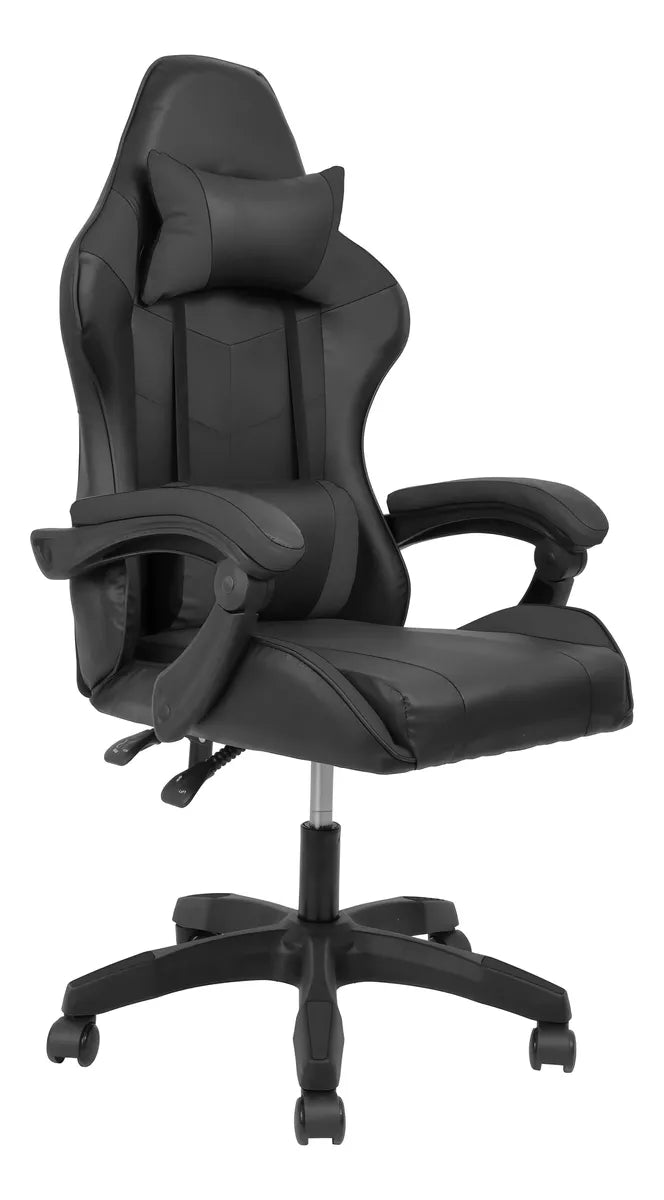 Silla Gamer Pro Giratoria Para Pc Gaming Fuerte Ergonomica NEGRA