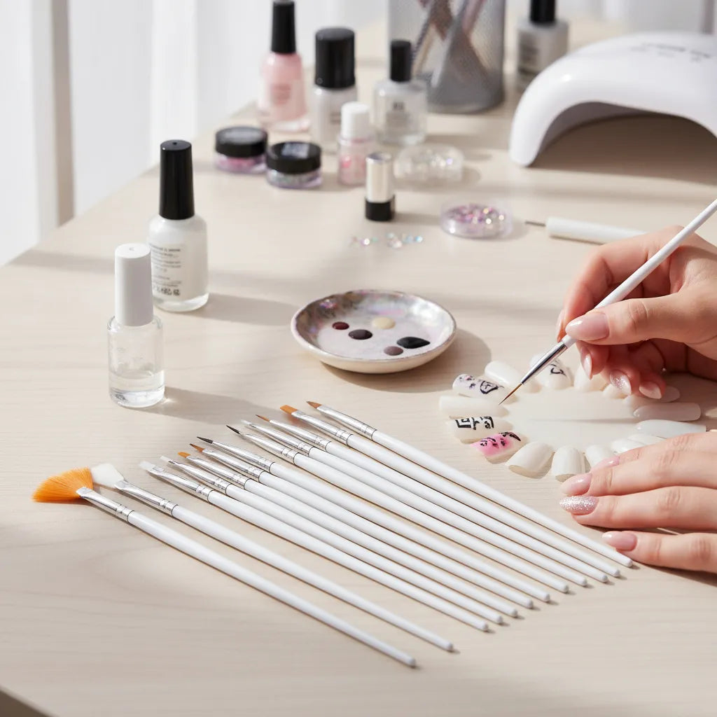 X15 Pinceles Para Decoracion De Uñas O Maquillaje Precision FEDE ADELANTE 05