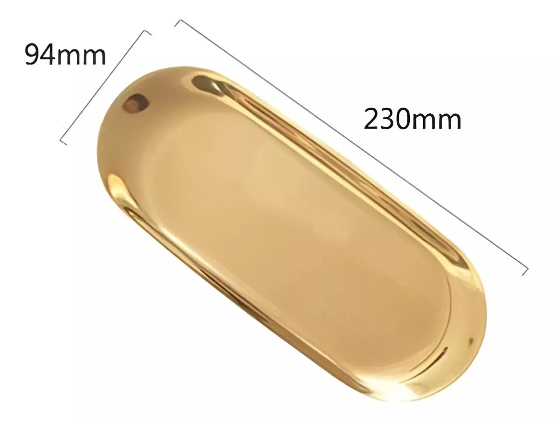 Bandeja Organizador Acero Inoxidable GRANDE Cosmeticos FEDE-002