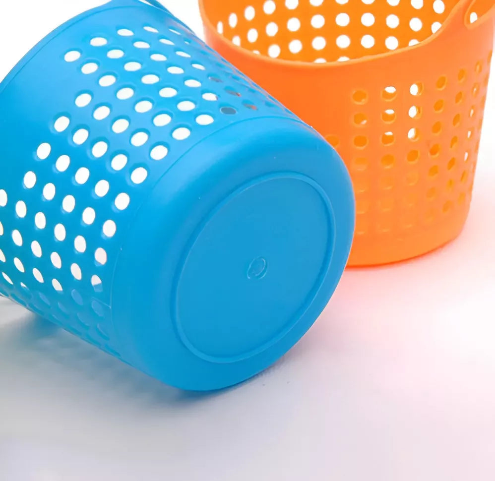 Canastita Plastica Souvenir Sorpresitas Multiuso X 10 Un Celeste