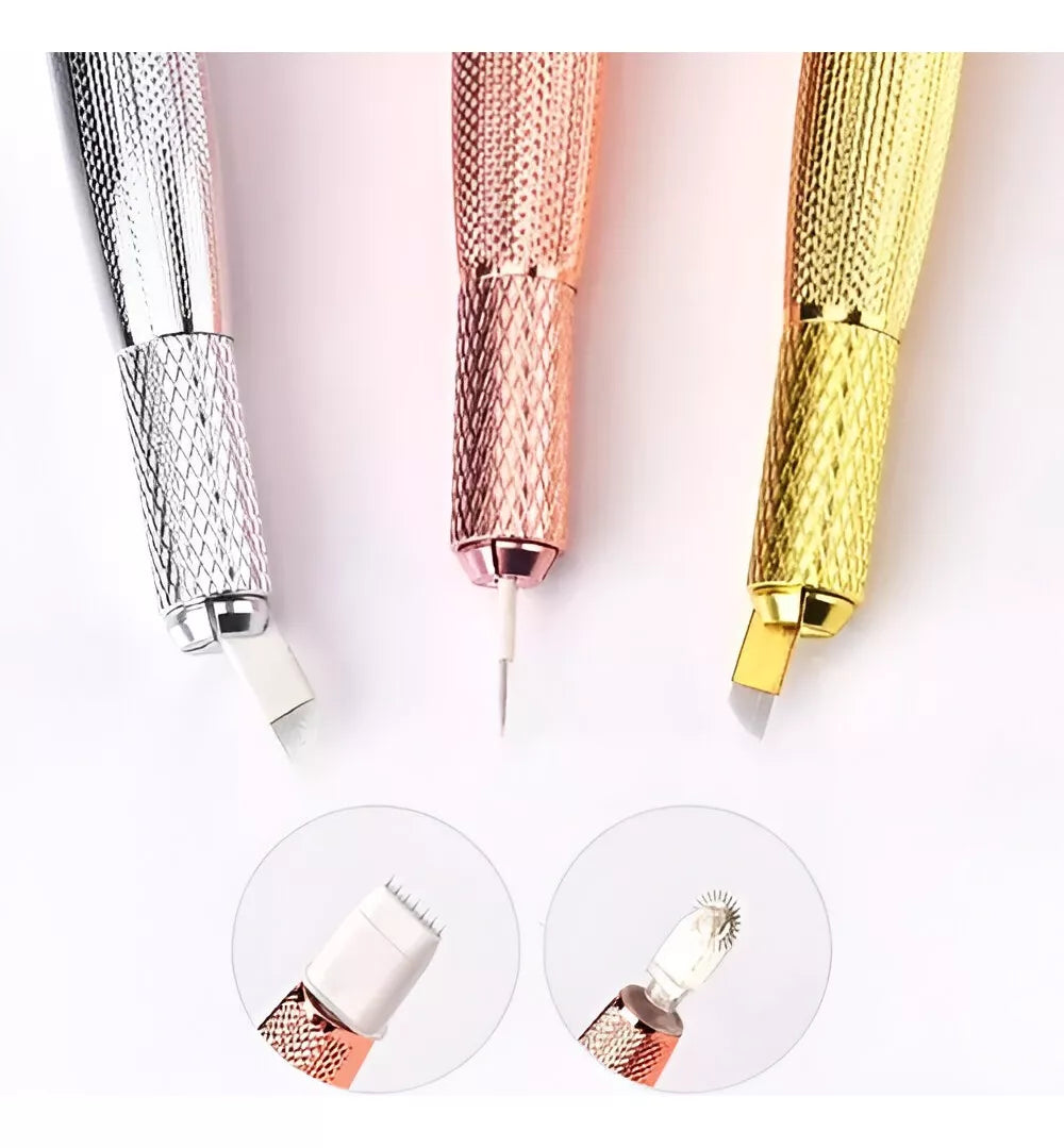 Tebori Microblading Cejas Ojos Y Labios, Diamante Acero fede adelante 007