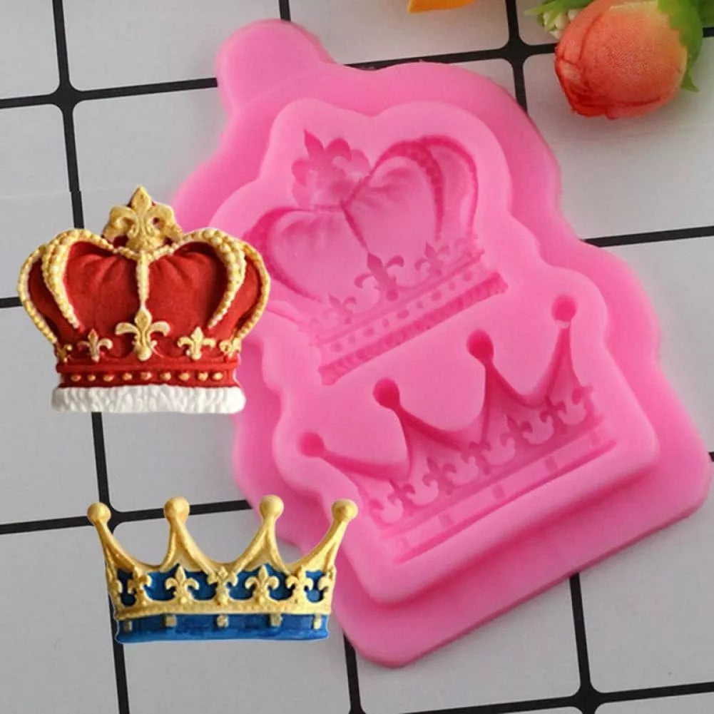 Moldes Silicona Corona Tiara Antiadherente Fondant SKU R-007