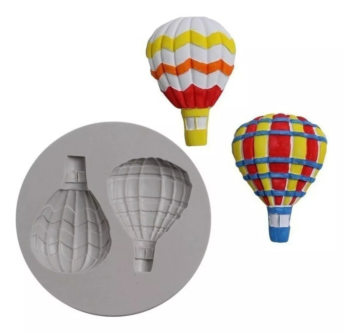 Molde De Silicona - Globos Aerostaticos 2 Globos