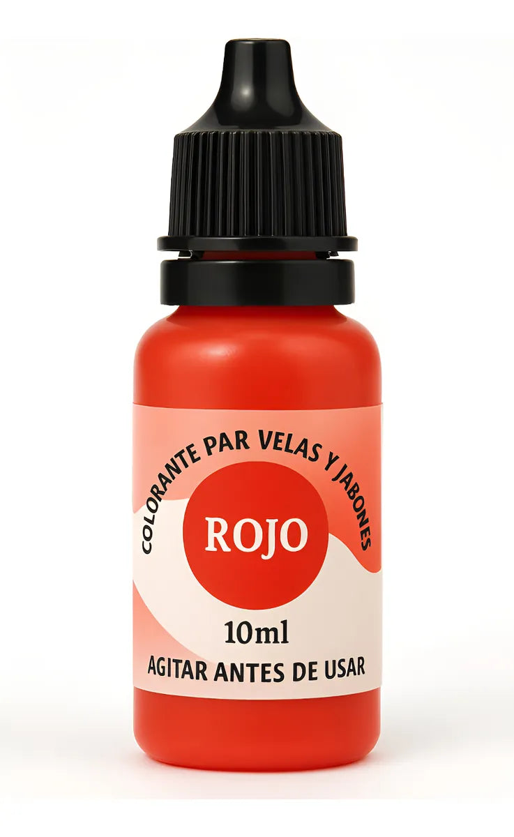 Colorante Concentrado Velas Jabones Artesanales 10ml Rojo