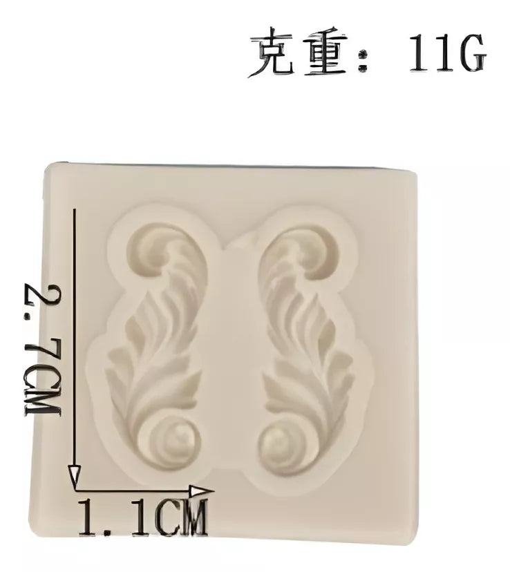 Moldes De Silicona Barroco Para Fondant R-008