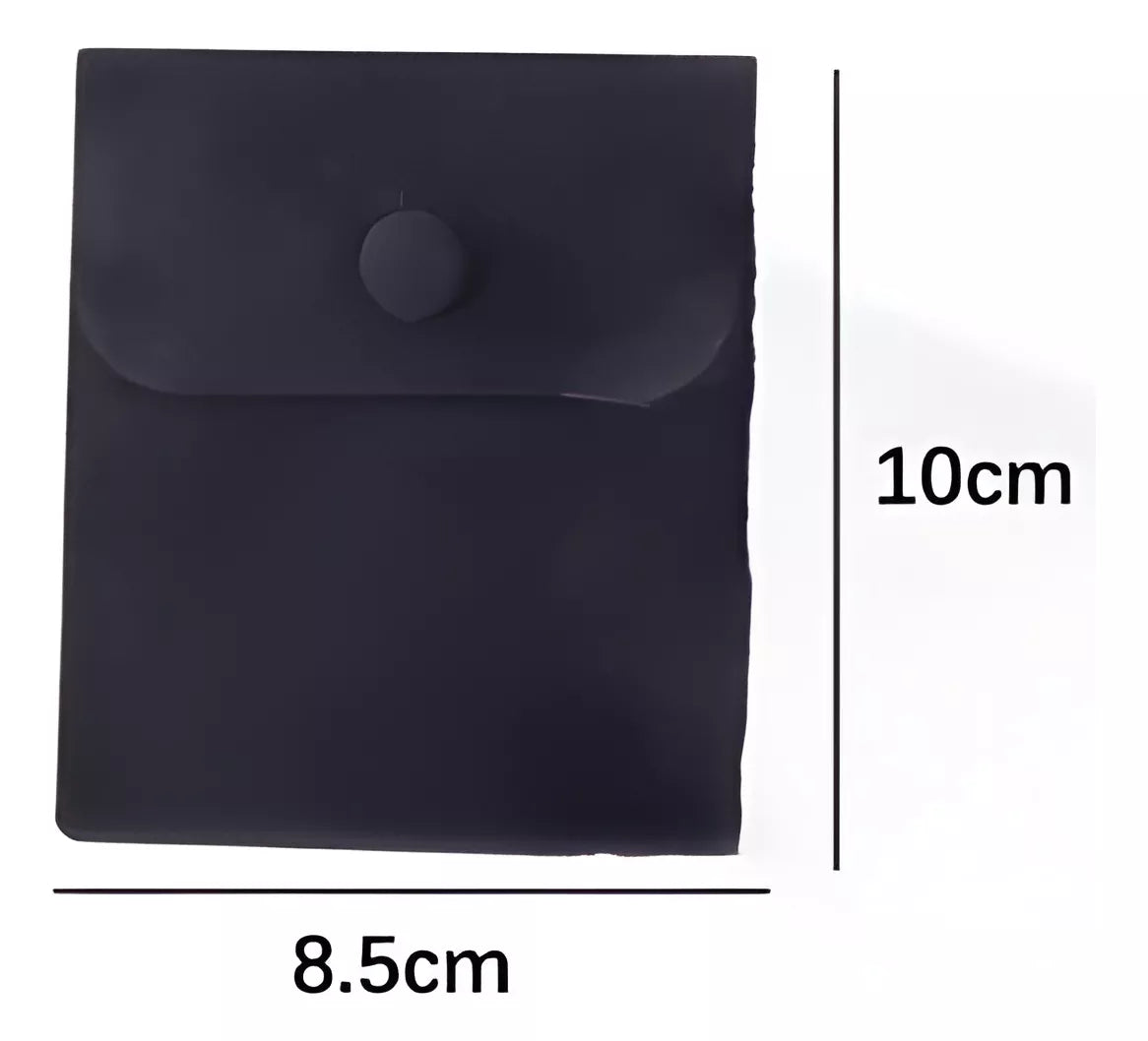 Bolsita Estuche Terciopelo Alhajas Joyeria Souvenir X10un AZUL OSCURO MARINO