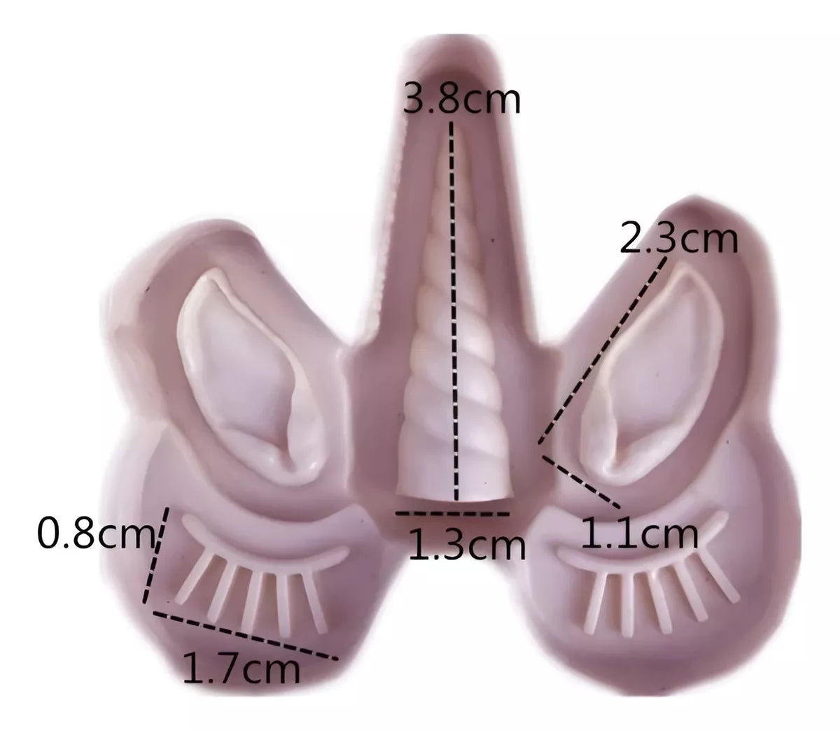 Molde De Silicona Unicornio Decoracion De Galletas Fondant