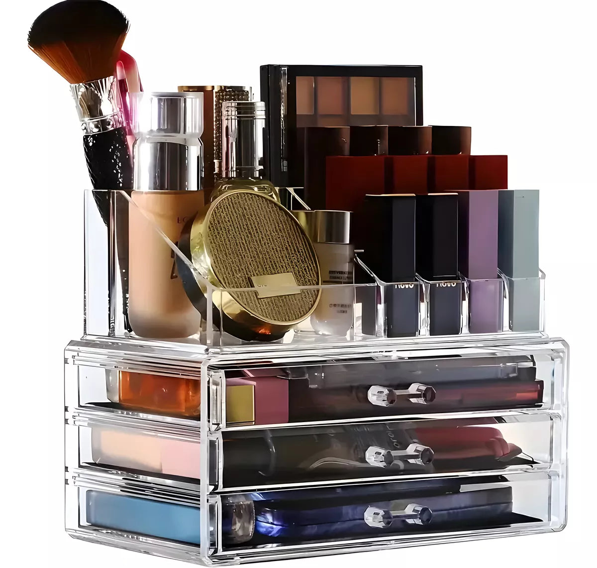 Organizador De Maquillaje Cosmeticos En Acrilico Fuerte