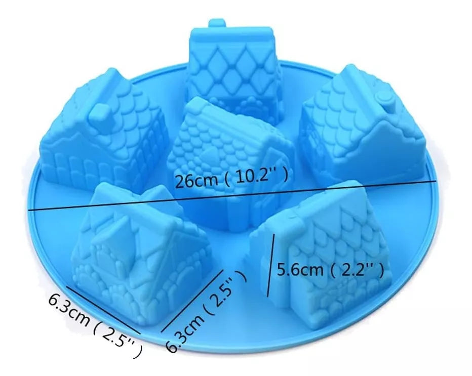 Moldes De Silicona Casitas Forma Casas Antiadherente