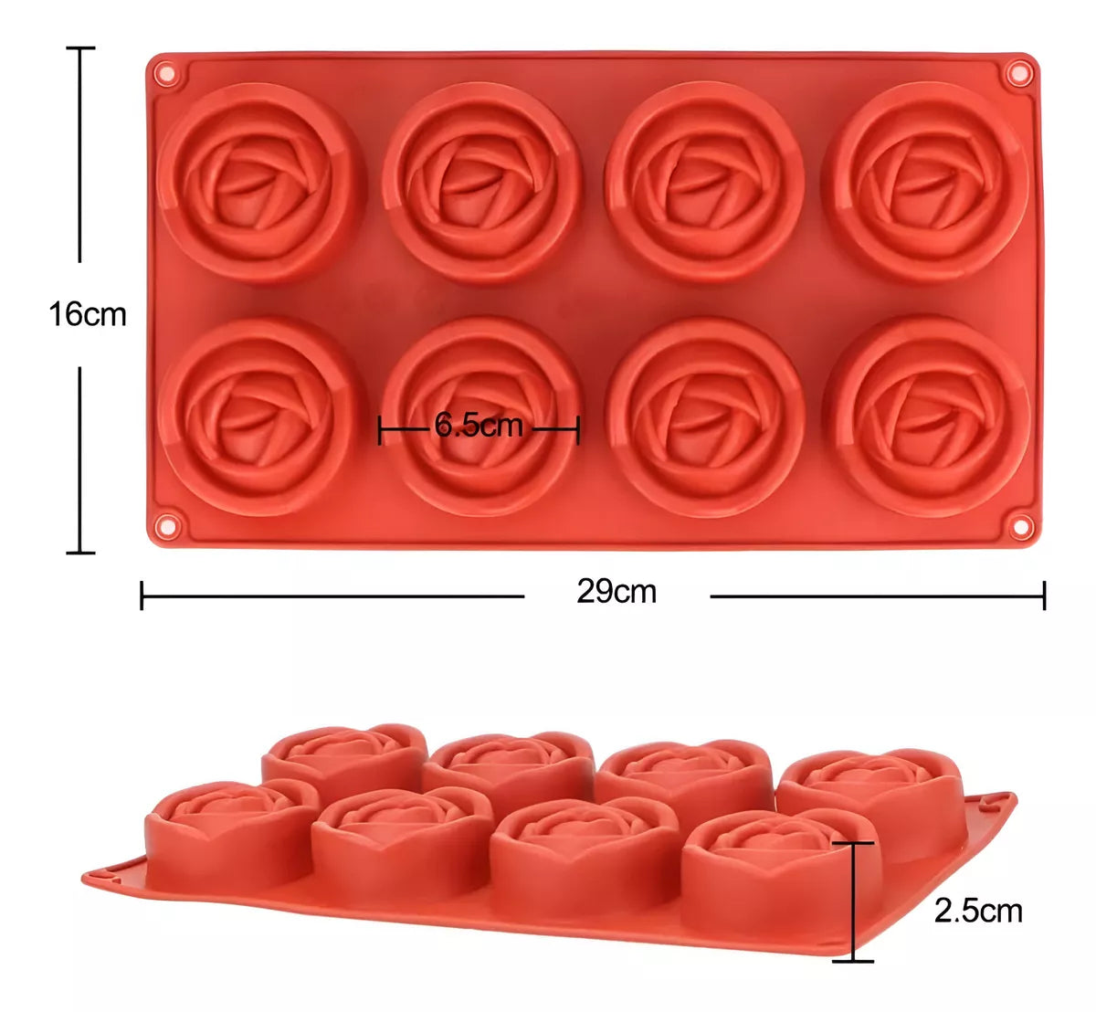 Molde Silicona Pasteles Flores Florcitas Tortas Pastelitos