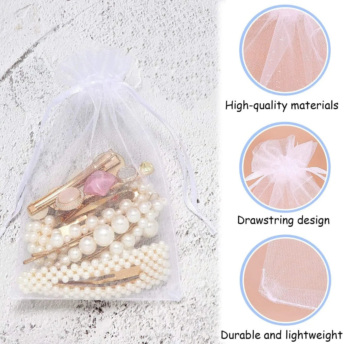 Bolsas Bolsitas De Organza Souvenirs 20x30cm Pack X25