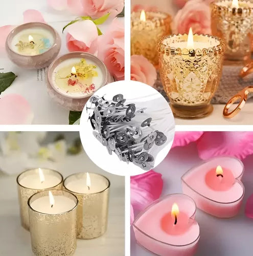 Pabilos Encerados Ideal Velas Cera Soja 12cm 100un