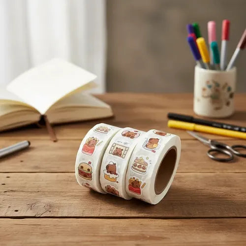 500 pegotines adhesivos tematica capibara o carpinchos souvenir regalos