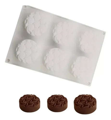 Molde Silicona Circulo Ideal Para Bañar o para hacer minis tortas