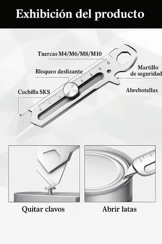 Trincheta Metalica Profesional Multifunsion + 10 Repuestos