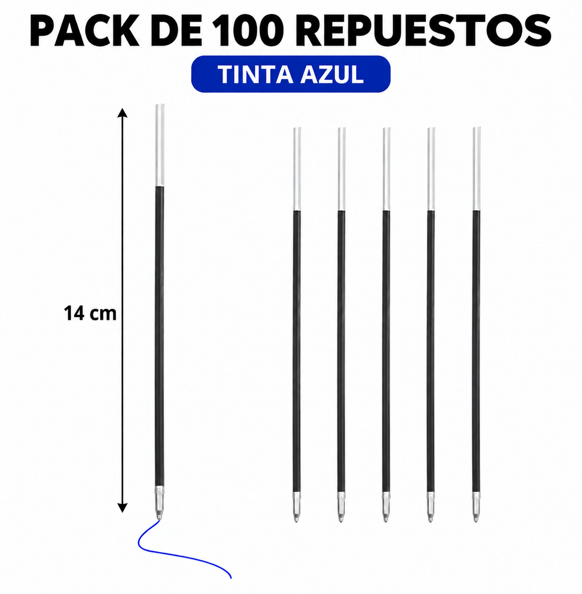 100 Tubos De Tinta Para Lapiceras Resina Epoxi Varios Colores