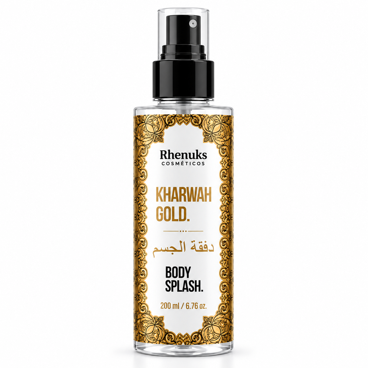 Desodorante Body Splash Kharwah Gold 200ml - Rhenuks Cosméti