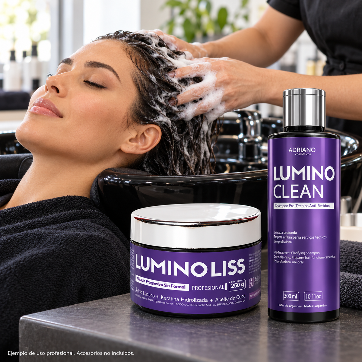 Kit Alisado Lumino Liss 250gr + Lumino Clear 350g Sin Formol