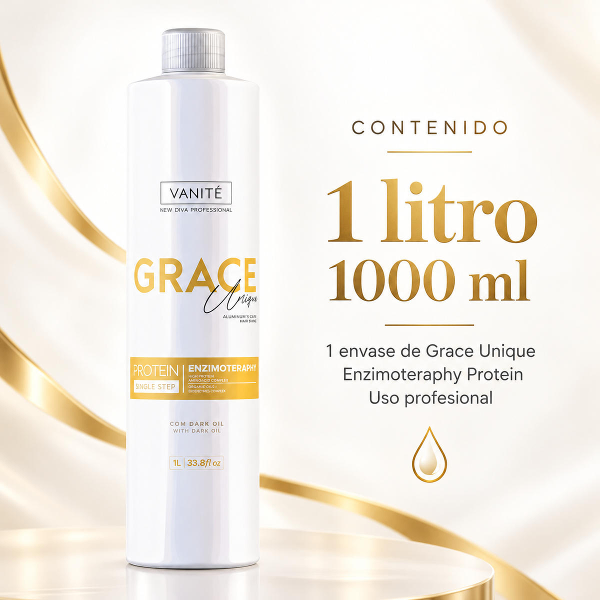 Alisado Profesional Vanité Grace Unique Enzimoterapia 1 Litro