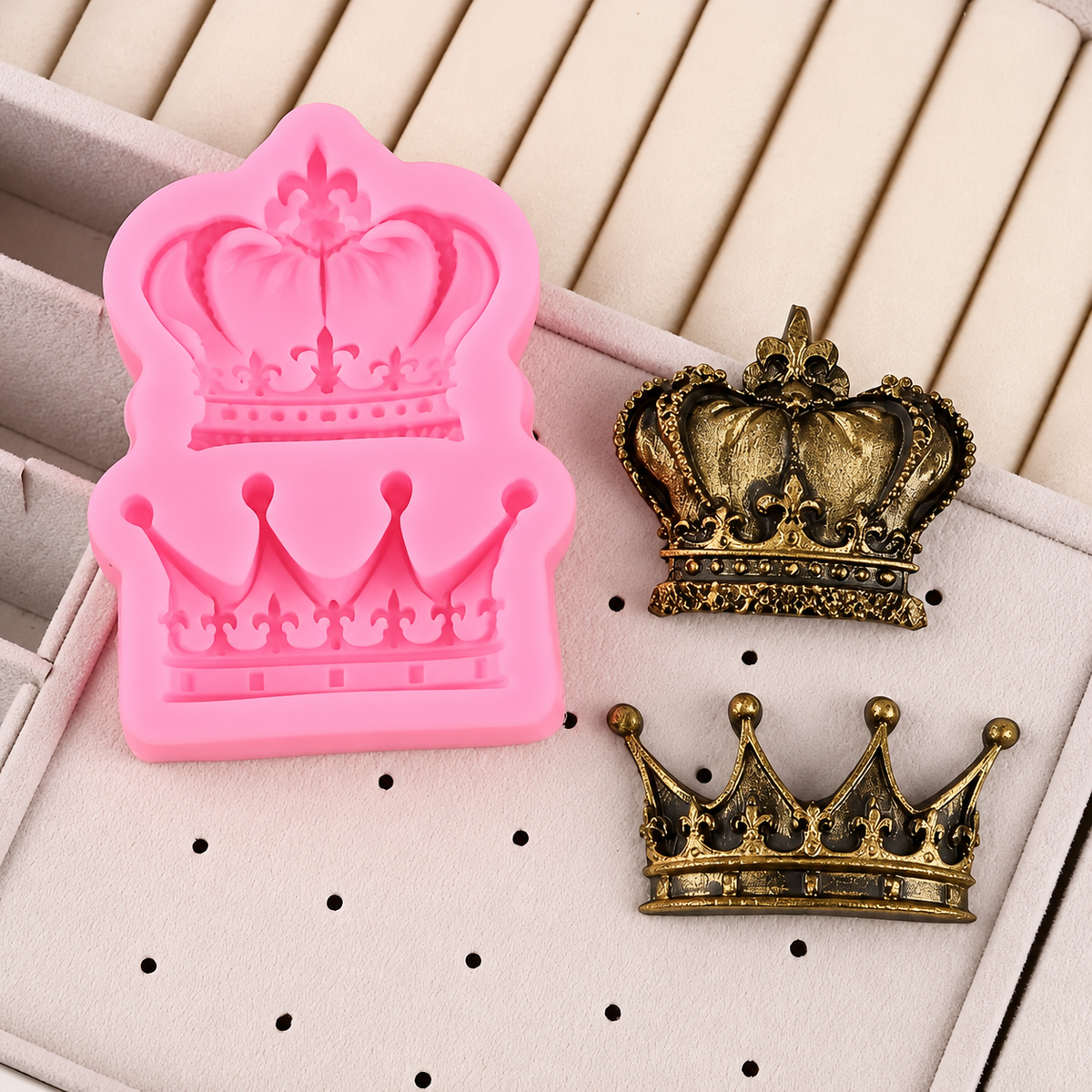 Moldes Silicona Corona Tiara Antiadherente Fondant De Tartas