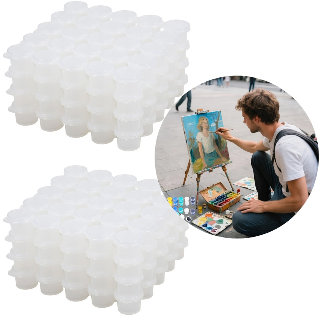 Tira De 6 Frasco Pote Bote Para Pintura Pack 102 Unidades