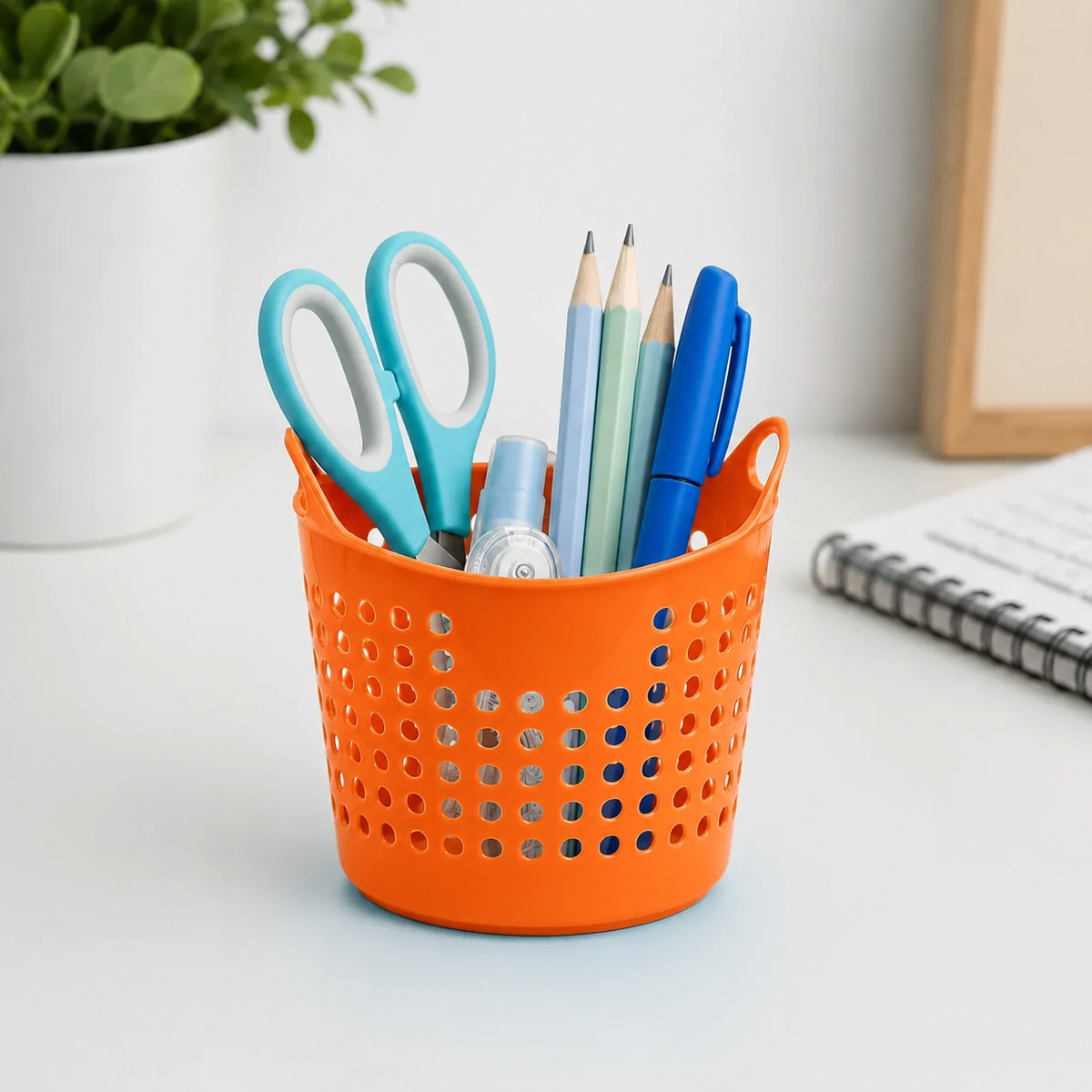 Canastita Plastica Souvenir Sorpresitas Multiuso X 10 Un Naranja