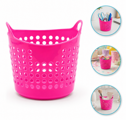 Canastita Plastica Souvenir Sorpresitas Multiuso X 10 Un Rosa