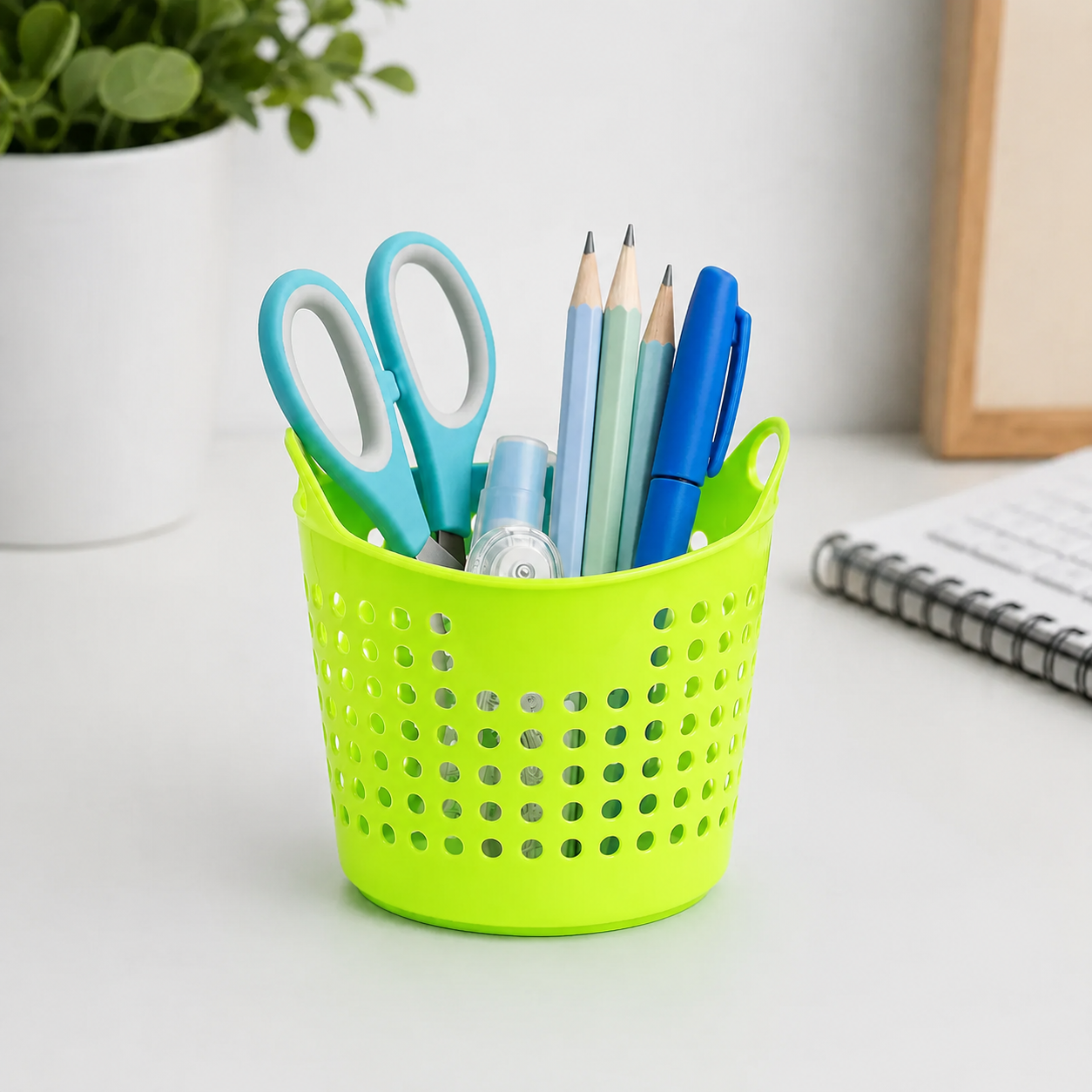Canastita Plastica Souvenir Sorpresitas Multiuso X 10 Un Verde Manzana