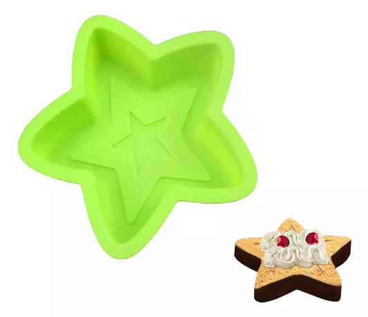 Molde De Silicona Para Tortas Forma Estrella Para Hornear