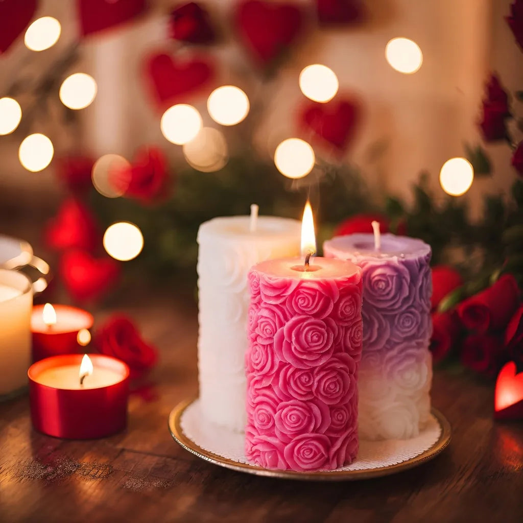 Molde Silicona Velon Forma Flores Rosas Ideal Cera De Soja