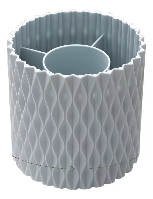 Organizador De Maquillaje O Pinceles Giratorio 360° Moderno VERDE AGUA