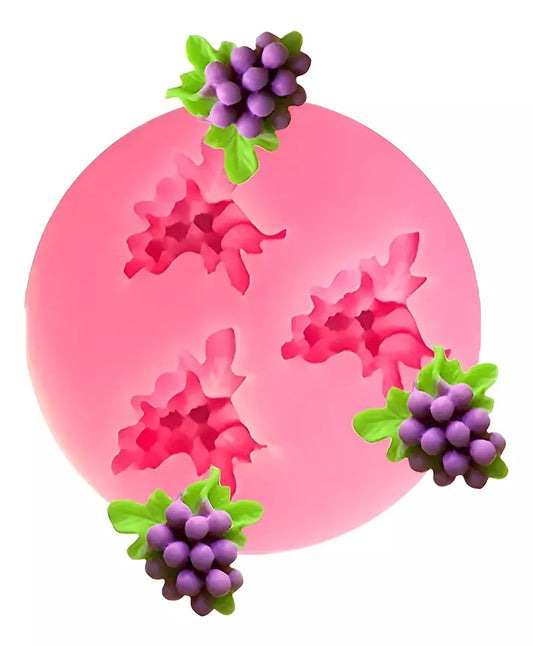 Molde De Silicona Uvas Decoracion De Tortas Fondant