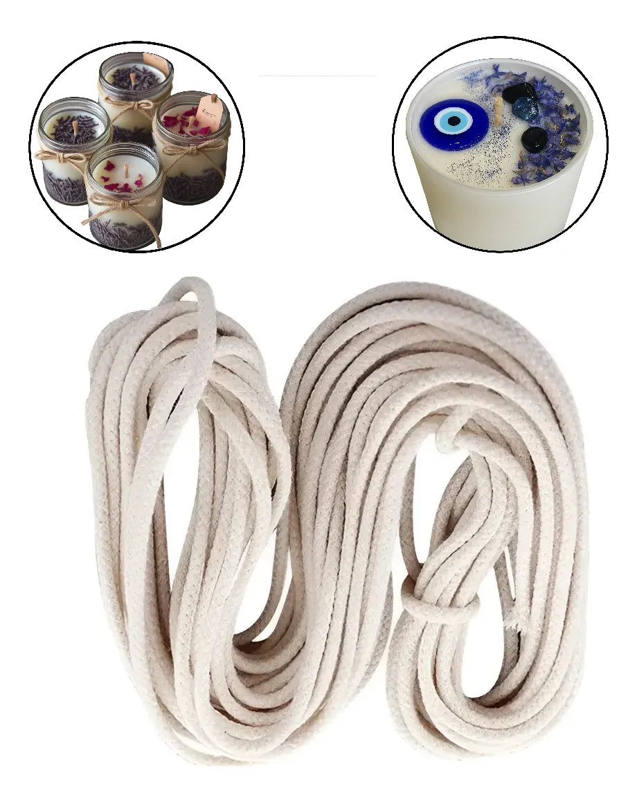 Pabilo Para Velas Grueso X15m Diametro 5mm Ideal Velones