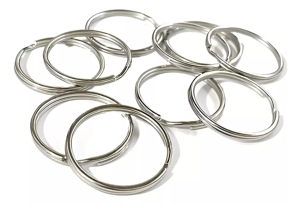 500 Aros Metal Argolla 25mm Para Llaveros De Cinta Artesania