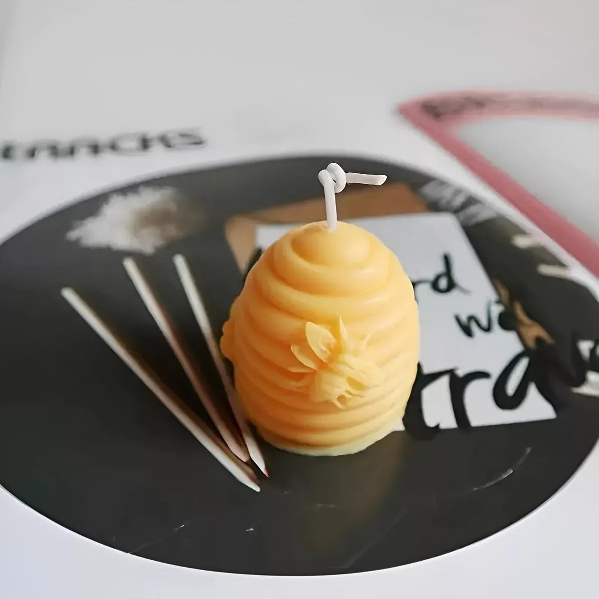 Molde Silicona Jabón Velas De Cera De Soja Abeja Colmena