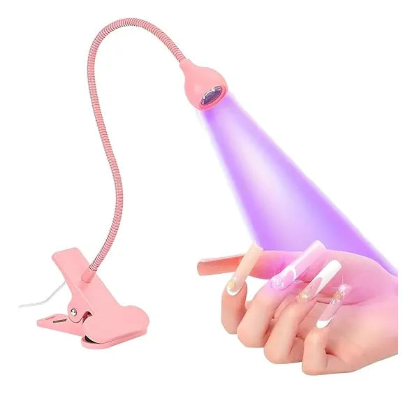 Lampara Led Para Uñas Uv Secado Uñas Practica De Escritorio ROSADO