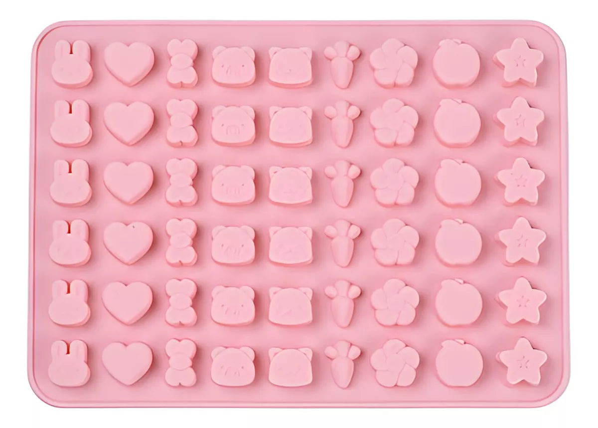 Molde Silicona Gomitas Ositos Estrellitas Antiadherente