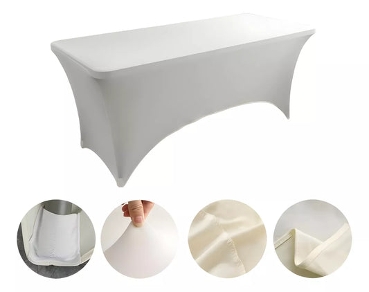 Funda Para Mesa Rectangular 180x75x74cm Ajustable Bodas FEDE-017