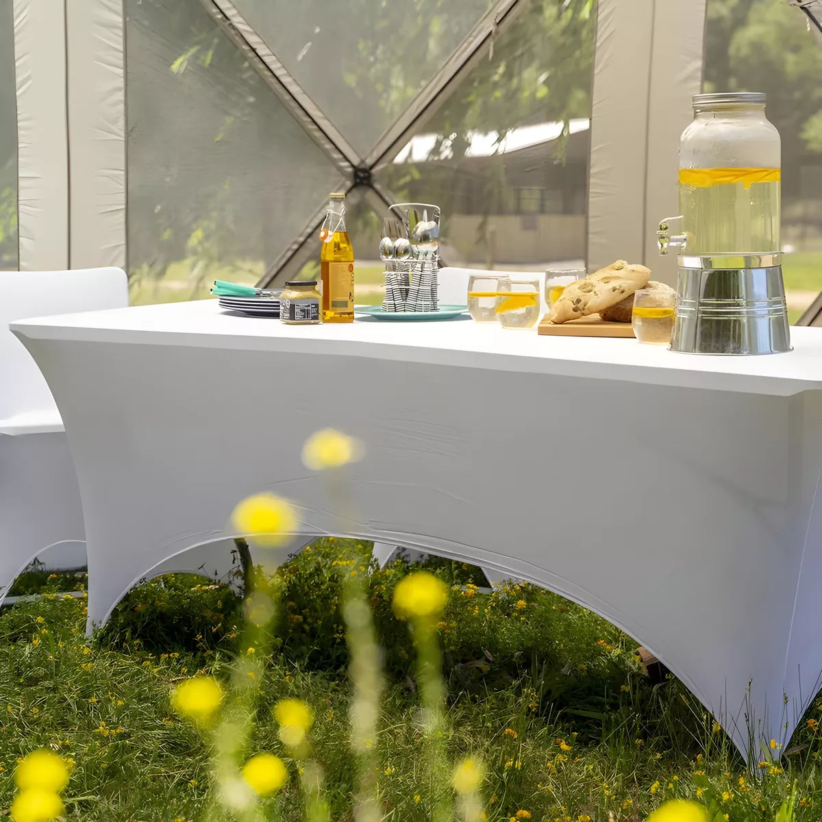 Funda Para Mesa Rectangular 180x75x74cm Ajustable Bodas FEDE-017